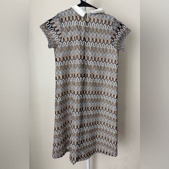 AIGNER Kids Brown Crochet Fitted Fit Lace Dress  Sz 12 Y.O - Picture 5 of 14